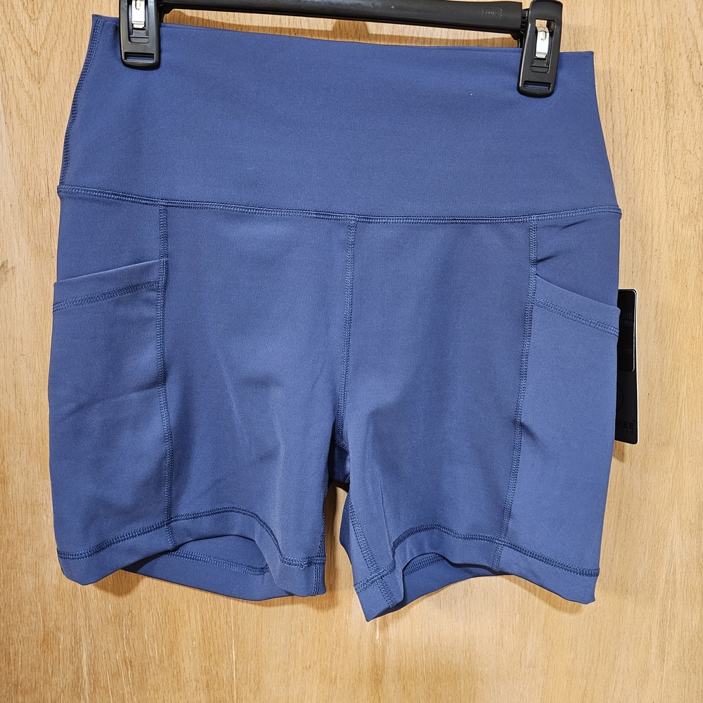 90 Degree By Reflex Blue Bike Shorts